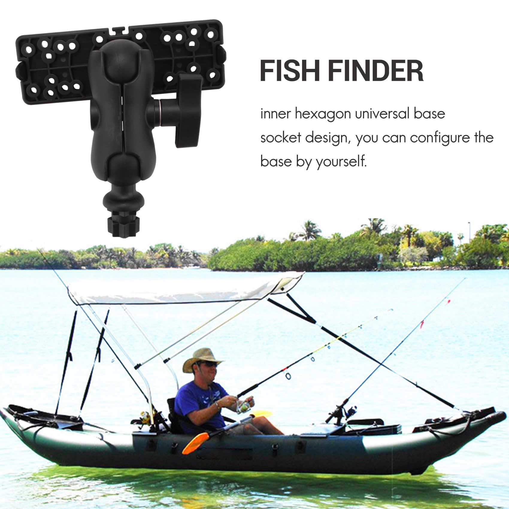NALFI-Kugelhalterung mit Fisch – Fish Finder Mount Bewertung und Preis